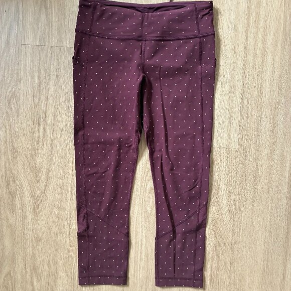 Cropped Magenta Lululemon leggings - Picture 1 of 2